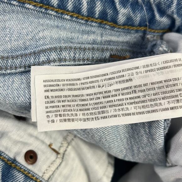 Abercrombie & Fitch Ultra High Rise 90s Straight Jeans Size 34/18 SHORT - Picture 6 of 8